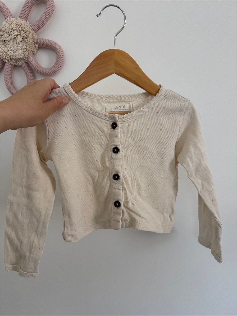 Colored Organics- KENDI Crop Light weight Cardigan